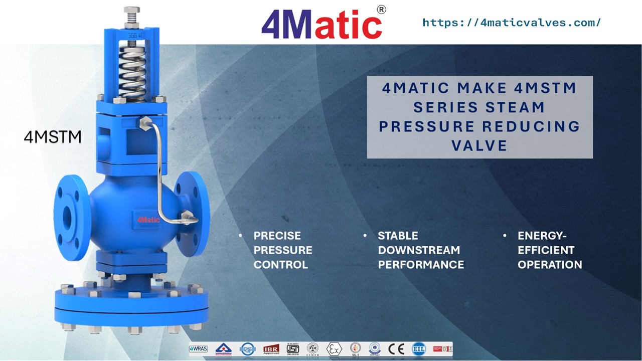 Pilot Operated Steam PRV | High Accuracy Pressure Reducing Valve for Industrial Steam Systems