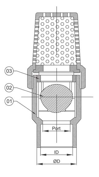 foot valve with strainer exporter in india foot valve with strainer exporter in india