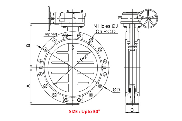 Wafer Type Double Flange Butterfly Valve 2 Wafer Type Double Flange Butterfly Valve 2