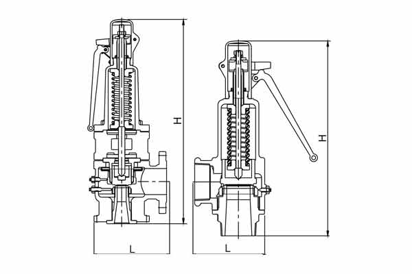pop type safety valve