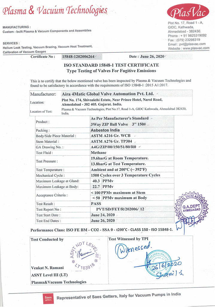 Certification - Forged Gate Valve manufacturer & Supplier.