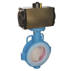 ptfe lined butterfly valves