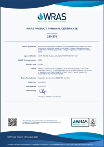 WRAS certificate WRAS certificate