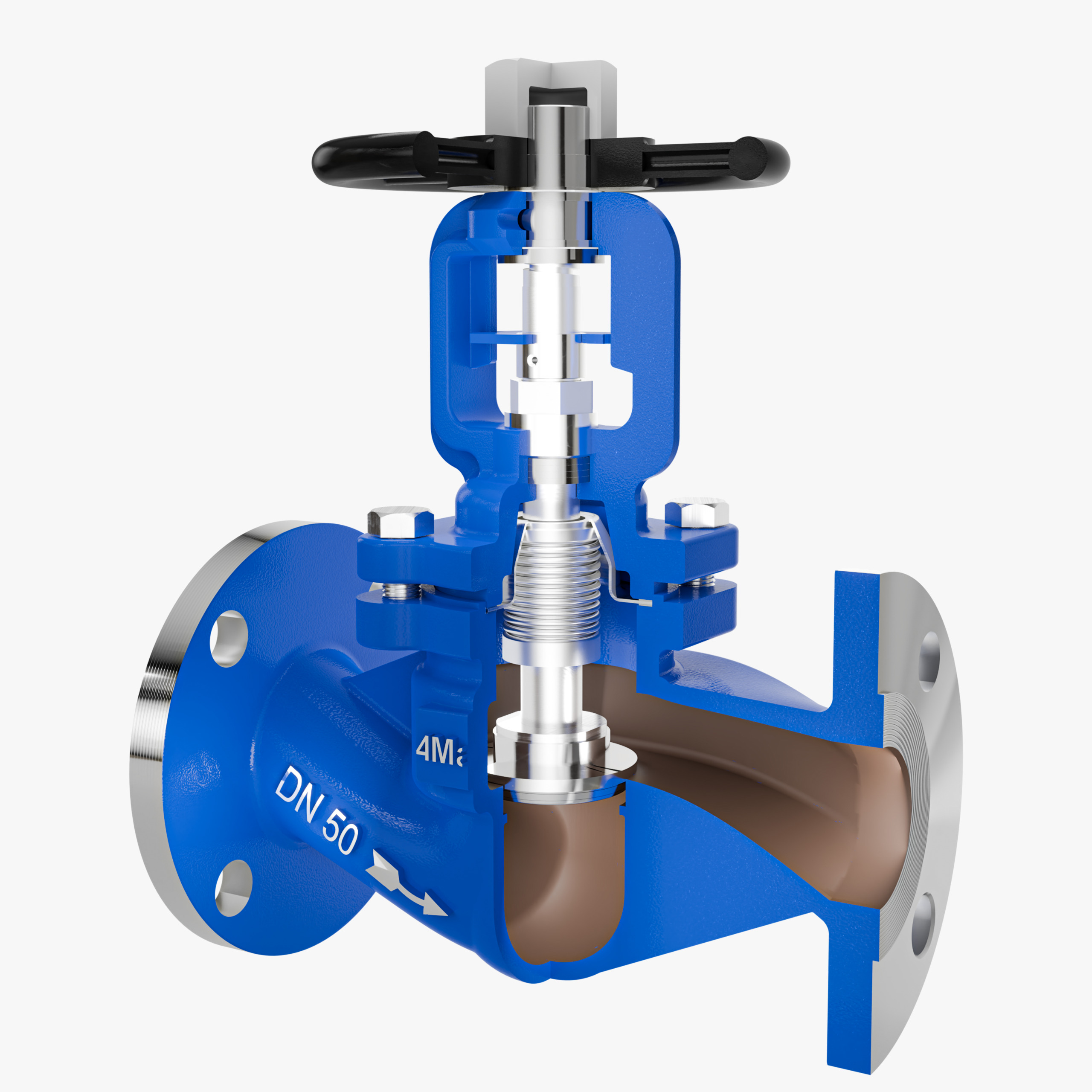 4Matic Bellow Seal Globe Valve DN 50 4Matic Bellow Seal Globe Valve